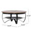 Table basse rustique en bois et fer