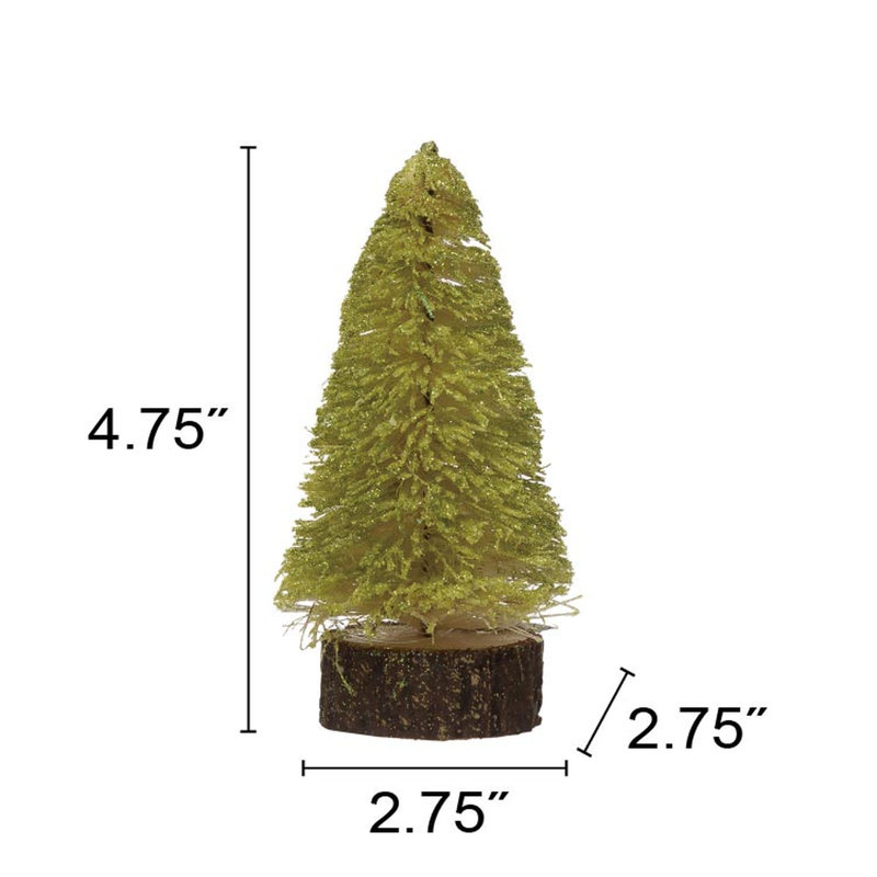 Arbre à brosse en sisal avec base en bois