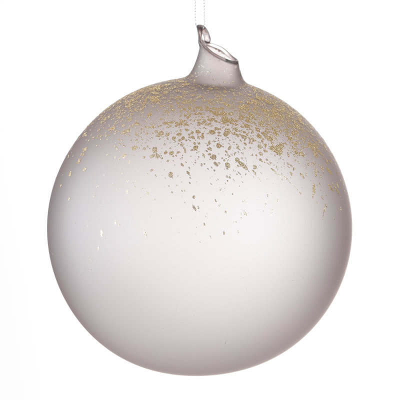 Ornement boule de verre, Gris