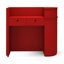 Bureau de réception contemporain en bois manufacturé demi-cercle