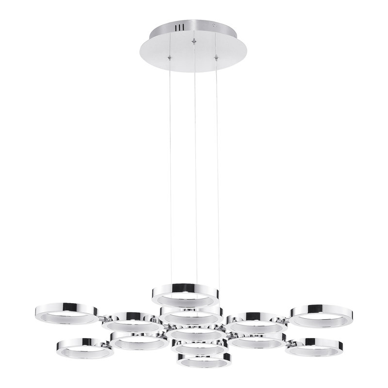 Geller 13 - Light Chrome LED Geometric Pendant