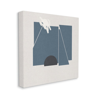 «Modern Shape Collage Minimal Blue»