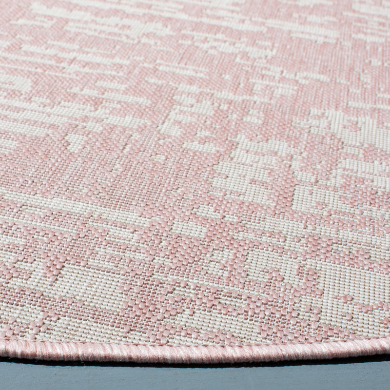 Kulshan Performance Abstract Indoor/Outdoor Area Rug, Round 6'7"