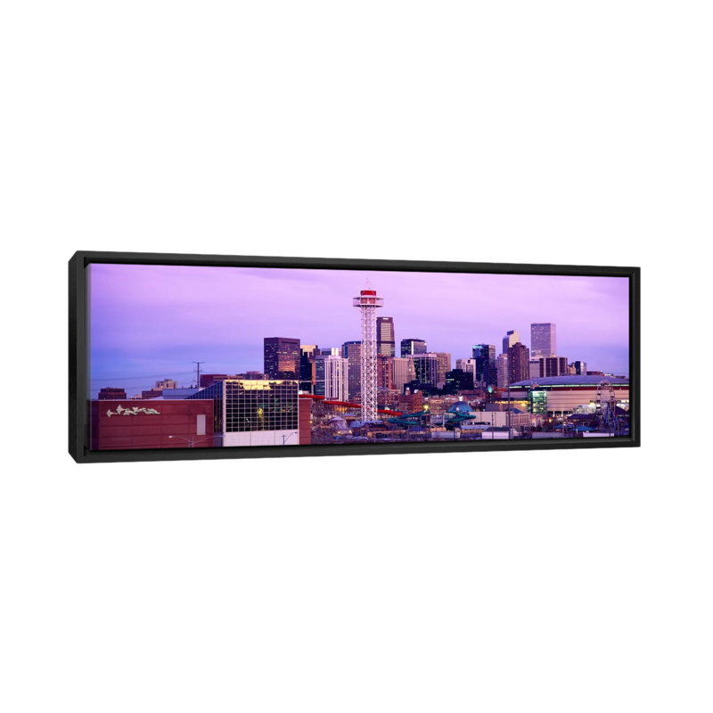 Reproduction de photo sur toile panoramique, H 24 po x l 72 po x P 1,5 po, Cadre noir