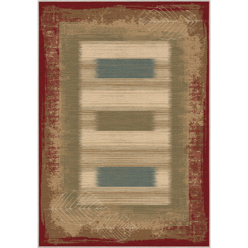Tapis rouge Kehr, Rectangle 5 pi 3 po x 7 pi 3 po