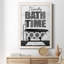 «Bath Time», art textuel sur toile-453051473-453051483