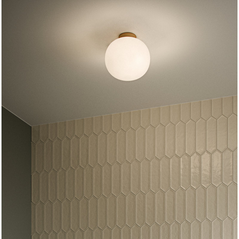 Alton Semi Flush Mount, Opal, White
