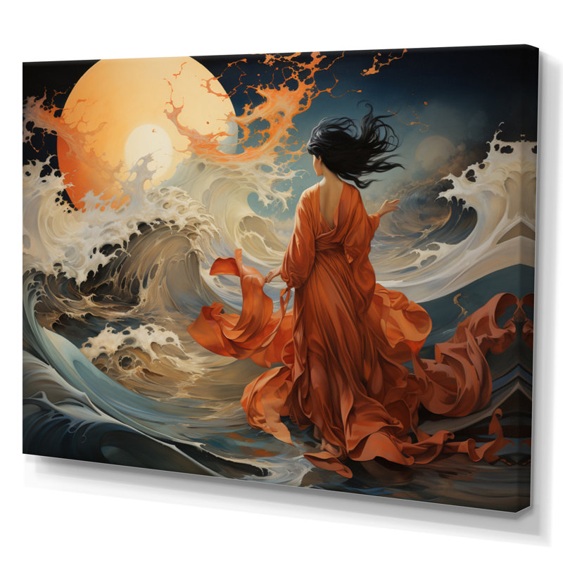 Asian Art Whispering Winds - impression, H 12 po x l 20 po x P 1 po, Toile tendue