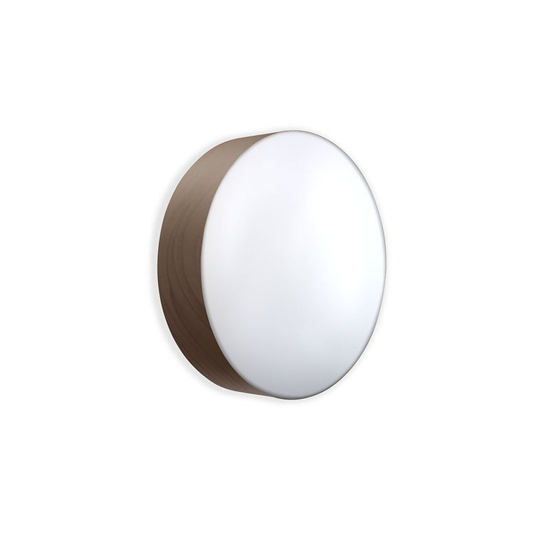 Gea 1 - Light Flush Mounted Sconce, Natural Cherry, 16.5" H x 16.5" W x 3.9" D, GX53