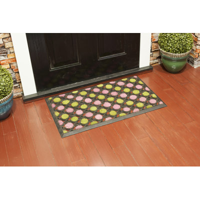 Paillassons brumeux de coco DOTS 30 po x 18 po Brumley Paillasson d’extérieur