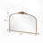 40"x30" Arched Antique Brass Mirror
