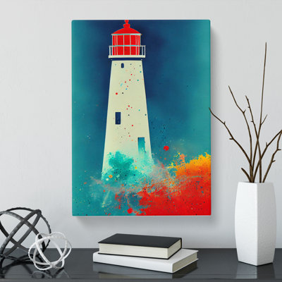 Lighthouse Splatter Vol.1 - Wrapped Canvas