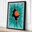 Fox in Explosion Geometric 1 Piece Wrapped Canvas Wall Art-1377846654-1377846655