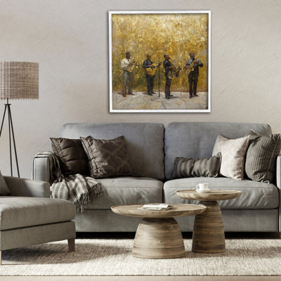Golden Era Jazz Musisans, giclée encadrée, design par Marta Wiley