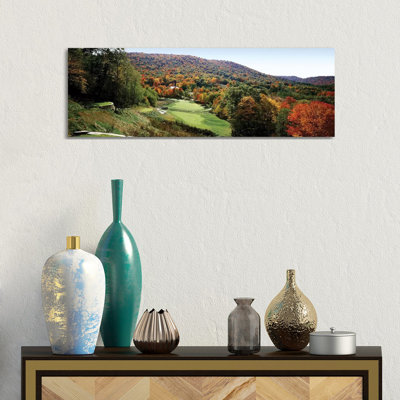 Golf Course On A Hill, Hawthorne Valley Golf Course, Hawthorne Valley, Salon, Ohio, USA by Panoramic Images - Wrapped Canvas Panoramic Gallery-Wrapped Canvas Giclée