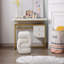 Repose-pieds en velours avec repose-pieds et tabouret de maquillage-574856257