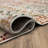 Ingleby Red Distressed Ornamental Area Rug-1260320031