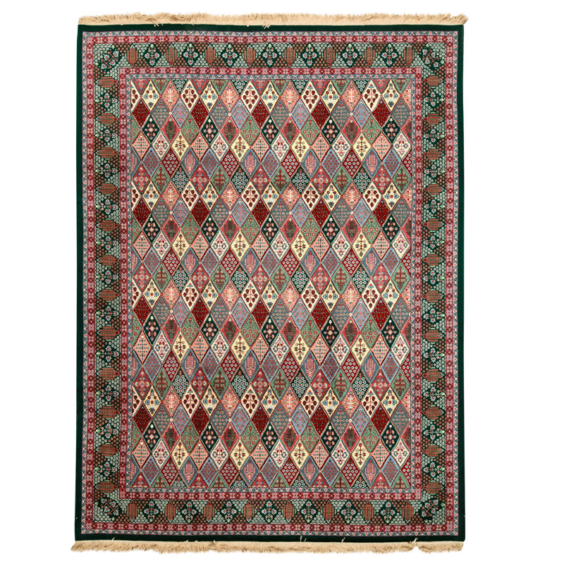 Tapis multicolore de haute qualité noué à la main