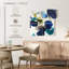 Harnek velours bleu abstrait II