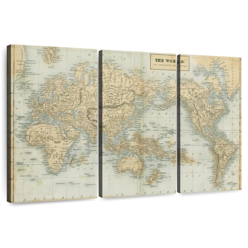 Aliaz, la carte du monde neutre, H 20 po x l 33 po