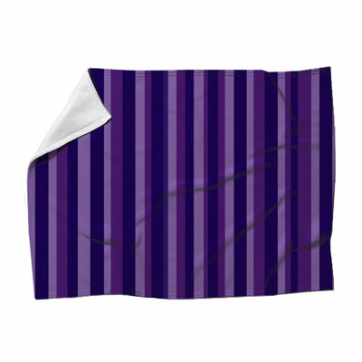 Jeté en molleton Stripes - Jeté à motif pour canapés ou lits