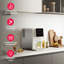Machine à glaçons à écran tactile Frigidaire Gallery, machine à glaçons de comptoir d'une capacité quotidienne de 33 lb avec distributeur intégré, nettoyage automatique, affichage à DEL et glace à croquer douce - blanc-124325390