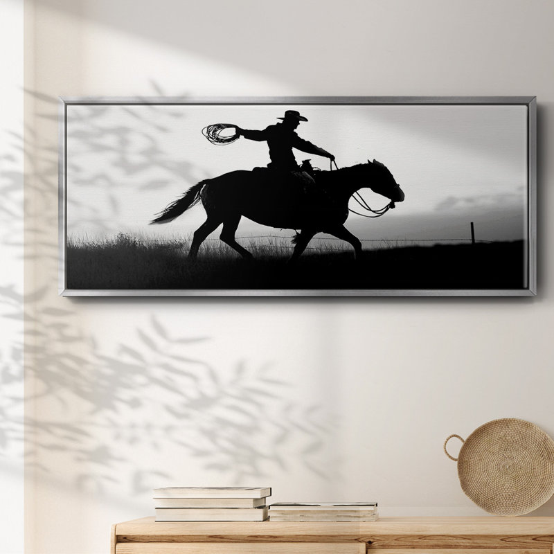«Rope and Ride I», toile encadrée, H 20 po x l 50 po