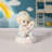 Precious Moments Blonde Birthday Girl Holding Doll Age 4 Figurine 3.74 Inch