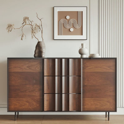 Armoire de véranda rétro en bois massif
