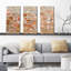 «Orange and Beige» par Mark Lawrence - ensemble de 3 impressions sur toile tendue-1580895203