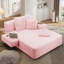 Méridienne avec 3 coussins, canapé-lit convertible avec poche de rangement-572582204