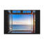 «Dark Room Sunset Sea View Open Window Ocean», art mural-1313537332