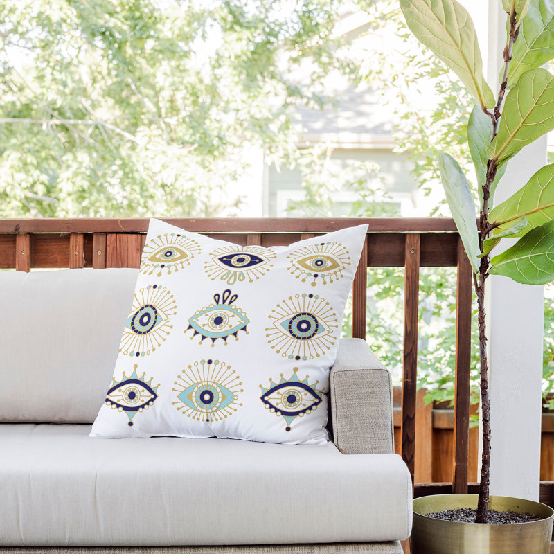  Polyester Indoor/Outdoor Throw Pillow, 20" x 20"