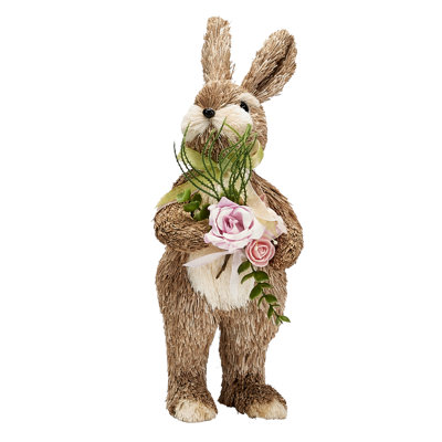 Lapin de Pâques avec bouquet 12 po