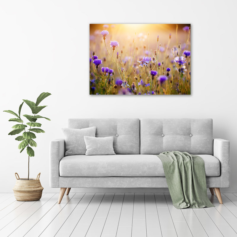 Field Flowers - Wrapped Canvas Print