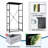 4 Drawer Dresser for Bedroom, Narrow Chest of Drawers, Wooden Top and Study Iron Frame 18"x37.5"-(WxH)