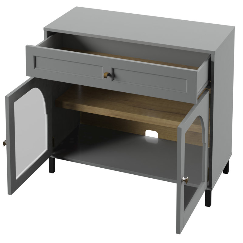 Vick Accent Cabinet, Pure Gray