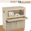 Hamster Cage With Independent Storage Cabinet, Large Space For Pets, Wood Construction, Acrylic Panels Clear View, Easy To Clean And Install Windows - Spacious