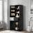 Tall Bathroom Storage Cabinet With 2 Different Size Doors, Adjustable Shelf, Door Shelve Design And Drawer-1598895266