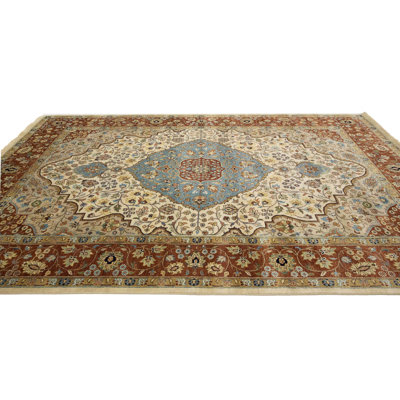 Tapis oriental ivoire Chobi