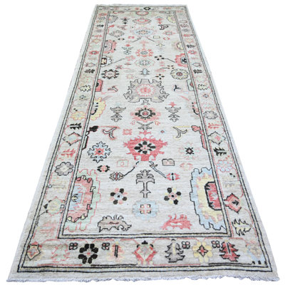 Rajahn One-of-a-Kind 4'2" X 11'8" New Age Runner Wool Area Rug Grey