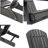 Adirondack Chair In Dark Gray - Ideal For Indoor/Outdoor Relaxation-813391451