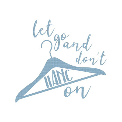 Hang On Blue by Milli Villa - Wrapped Canvas Print