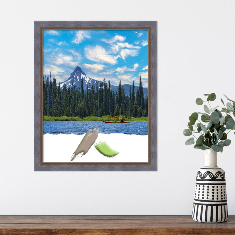 Karaman Blue Picture Frame, 16" W x 20" H