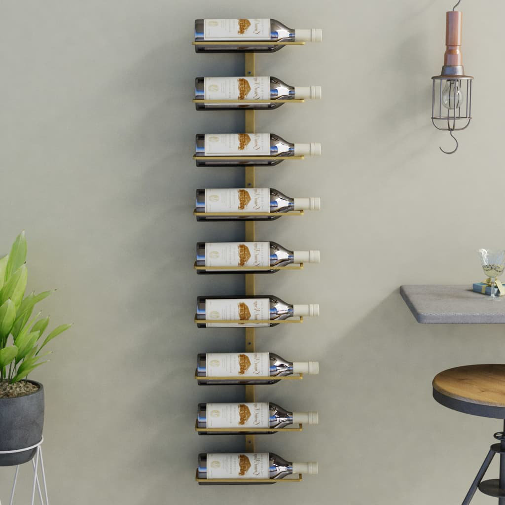 Belfry Kitchen 9 Bottle Wall Mounted Wine Rack | Wayfair.co.uk