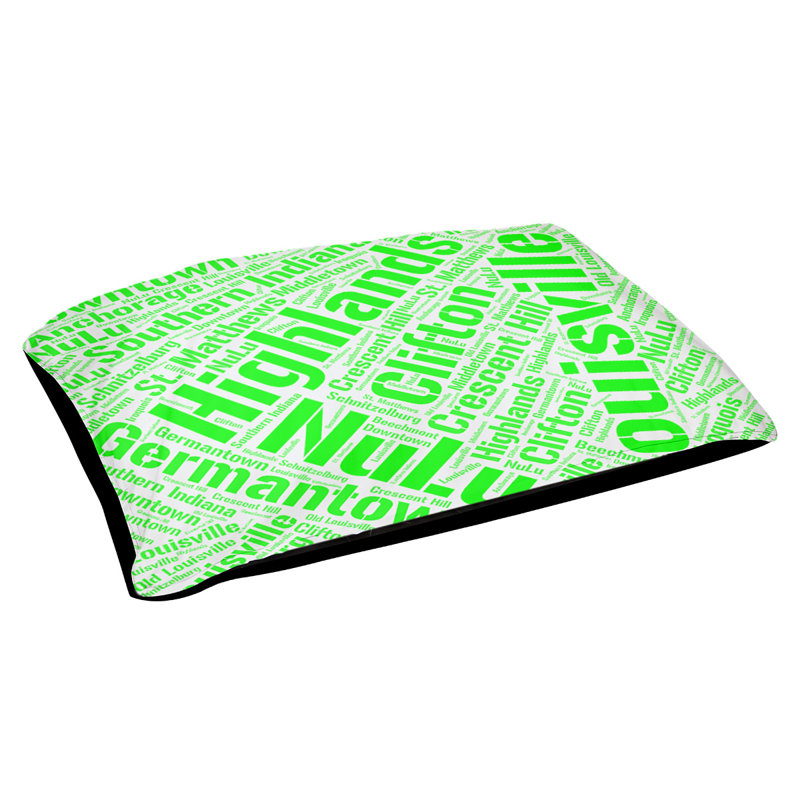 Oreiller rectangulaire designer, Moyen L 40 po x l 30 po, Jaune, Louisville