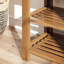 Banc à chaussures en bambou, banc de rangement pour chaussures, banc d'entrée, tablette de rangement-248550976