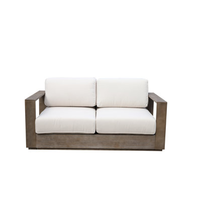Sofa d'extérieur moderne Harbor en bois d'acacia avec coussins