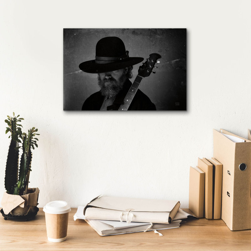 «Home On The Range Cowboy 1» par Nathan Larson, art mural sur toile, H 12 po x l 18 po