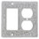 Vicenza Designs San Michele 2-Gang Duplex Outlet / Rocker Combination Wall Plate